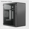 GABINETE ACTECK PERFORMANCE II GI215W NEGRO CON CRISTAL FUENTE 500W MICRO TORRE AC-935784