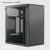 GABINETE ACTECK PERFORMANCE II GI215W NEGRO CON CRISTAL FUENTE 500W MICRO TORRE AC-935784