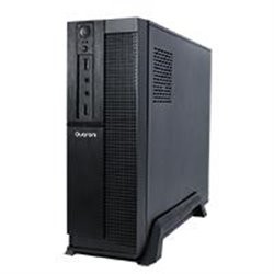 GABINETE SLIM QUARONI, MICRO ATX /MINI ITX/FUENTE DE PODER 500W /COLOR NEGRO ACABADO CUADRICULADO