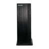 GABINETE SLIM QUARONI, MICRO ATX /MINI ITX/FUENTE DE PODER 500W /COLOR NEGRO ACABADO CEPILLADO