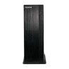 GABINETE SLIM QUARONI, MICRO ATX /MINI ITX/FUENTE DE PODER 500W /COLOR NEGRO ACABADO CEPILLADO