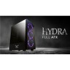GABINETE GAMER NACEB HYDRA CRISTAL 3 VENTILADORES RGB SIN FUENTE TARJETA FULL ATX
