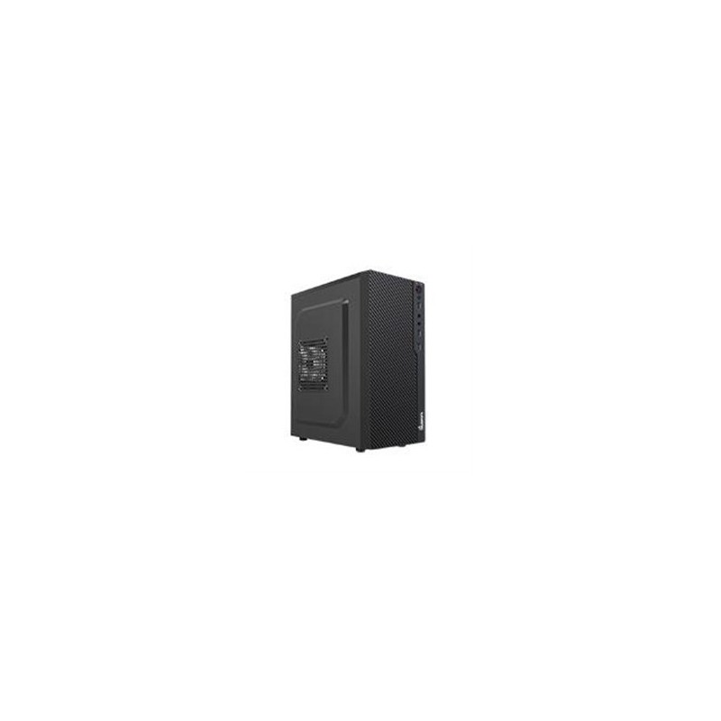 GABINETE QUARONI FRENTE ABS NEGRO TIPO REJILLA, MICRO ATX / MINI ITX, FUENTE DE PODER INCLUIDA DE 500W