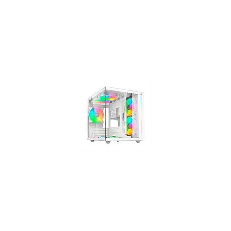 GABINETE GAMER BALAM RUSH TANK PRO EVO GM955 / MINI TORRE / MICRO ATX- MINI ITX / PANELES REMOVIBLES / ILUMINACION RGB / VENTILA