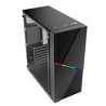 AC-935715 GABINETE ACTECK DRACO GM450 / MEDIA TORRE / ATX, MICRO ATX, MINI ITX / FUENTE 500W / PANEL CRISTAL TEMPLADO, METAL / N