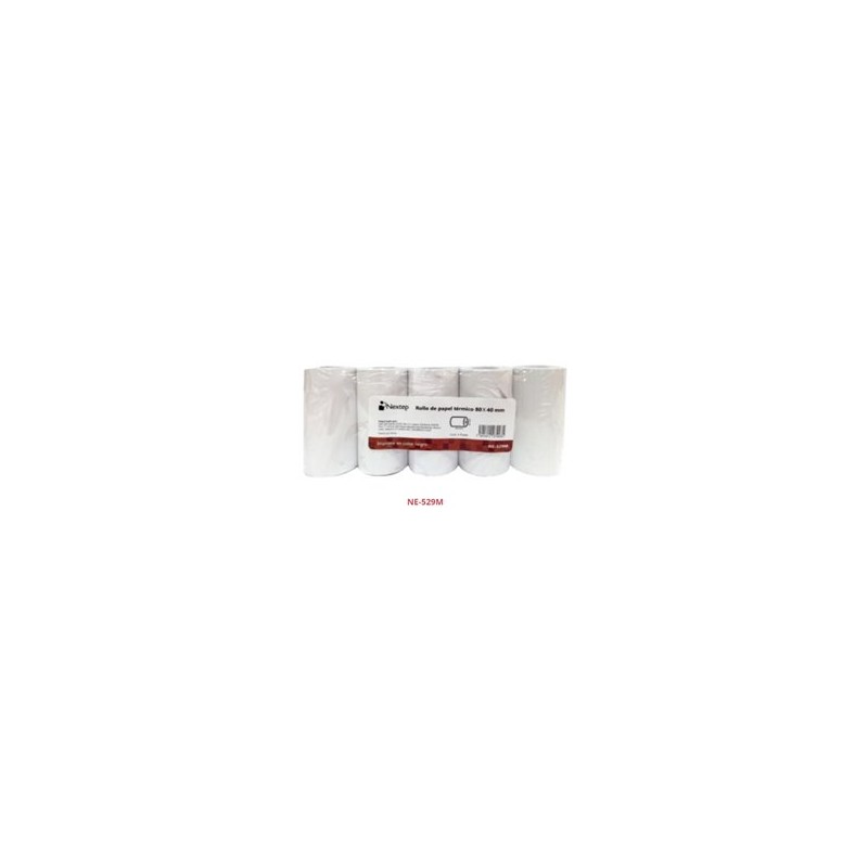 PAPEL NEXTEP ROLLO TERMICO PAPEL MOVIL 80 X 40MM PAQUETE DE 5 ROLLOS