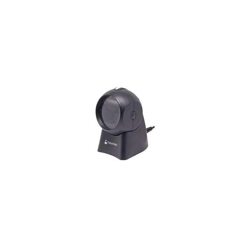 LECTOR CODIGO DE BARRAS NEXTEP OMNIDIRECCIONAL QR(1D/2D) USB NEGRO NE-505