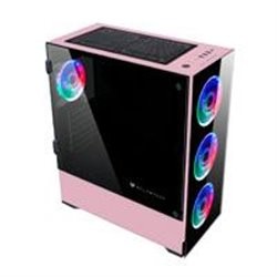 GABINETE GAMER E-ATX 4 VENT RGB 1*USB 3.0 CRISTAL TEMP BALAM RUSH-S THINOS GSX9000 ROSA BR-932288