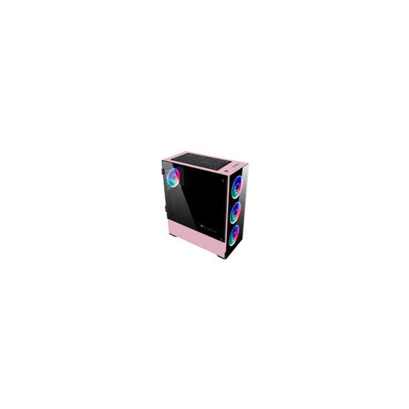 GABINETE GAMER E-ATX 4 VENT RGB 1*USB 3.0 CRISTAL TEMP BALAM RUSH-S THINOS GSX9000 ROSA BR-932288