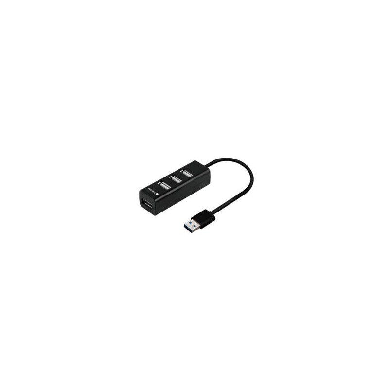 MINI HUB NEXTEP USB 2.0 ALTA VELOCIDAD 4 PUERTOS NEGRO NE-444
