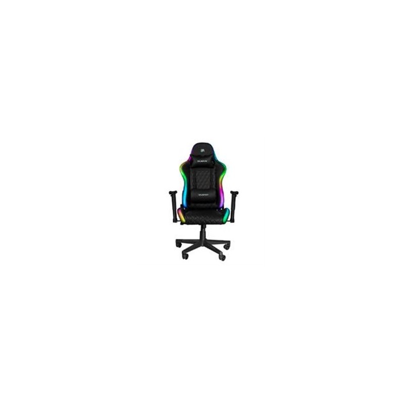 SILLA GAMER RGB//BALAM RUSH/ACTECK/NYLON/MECANISMO MARIPOSA/CONTROL REMOTO/10 NIVELES DE VELOCIDAD/LIGHTING RUSH/COLOR NEGRO/BR-