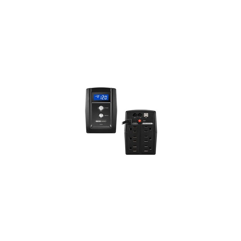 NO BREAK CYBERPOWER OM750ATLCD - 750 VA/375 WTORRE - 19 MINUTO(S) - 120 V AC - 120 V AC - 6 X NEMA 5-15R