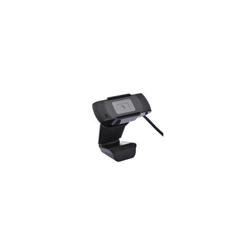 CAMARA WEB GHIA 720P / WEBCAM USB IDEAL PARA EQUIPOS DE ESCRITORIO / COLOR NEGRO / MICROFONO 3.5MM