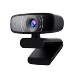 CAMARA WEB ASUS C3/FHD 1080P/30 FPS/MICROFONO/USB/ROTACION 360°/REDUCE RUIDO AMBIENTAL