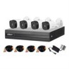 KIT DE 4 CANALES DE 2 MEGAPIXELES/ DVR COOPER-I WIZSENSE/ CON IA/ H.265+/ 4 CAMARAS B1A21 1080P/ 4 CANALES + 1 IP O HASTA 5 CANA