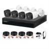 KIT DE 4 CANALES DE 1 MEGAPIXEL/ 4 CáMARAS B1A11 CON LENTE DE 2.8MM/ 93 GRADOS DE APERTURA/ 4 CH+1 IP O HASTA 5 CH IP/ SMD PLUS/