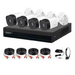 KIT DE 4 CANALES DE 1 MEGAPIXEL/ 4 CáMARAS B1A11 CON LENTE DE 2.8MM/ 93 GRADOS DE APERTURA/ 4 CH+1 IP O HASTA 5 CH IP/ SMD PLUS/