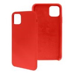FUNDA GHIA DE  SILICON COLOR ROJO CON MICA PARA IPHONE 11 PRO MAX