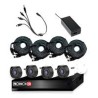 KIT PROVISION ISR DVR DE 4 CANALES 1080P / 4 CAMARAS 2MP / IP66 / INFRARROJO 15 METROS / FUENTE / DIVISOR / 4 ROLLOS DE CABLES 2