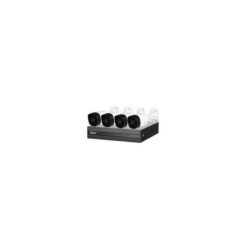 KIT DVR/DAHUA/DH-KIT/XVR1B04H-I/4-B2A51N-0280B-S2/KIT DE 4 CANALES DE 5 MEGAPIXELES/ DVR COOPER-I WIZSENSE/ CON IA/ H.265/ 4 CAM