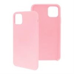 FUNDA GHIA DE  SILICON COLOR ROSA CON MICA PARA IPHONE 11 PRO MAX