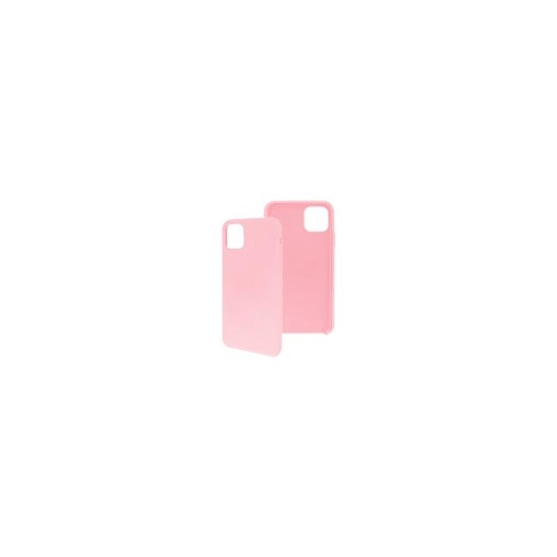 FUNDA GHIA DE  SILICON COLOR ROSA CON MICA PARA IPHONE 11 PRO MAX