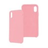 FUNDA GHIA DE SILICON COLOR ROSA CON MICA PARA IPHONE XS MAX