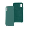 FUNDA GHIA DE SILICON COLOR VERDE CON MICA PARA IPHONE XS MAX