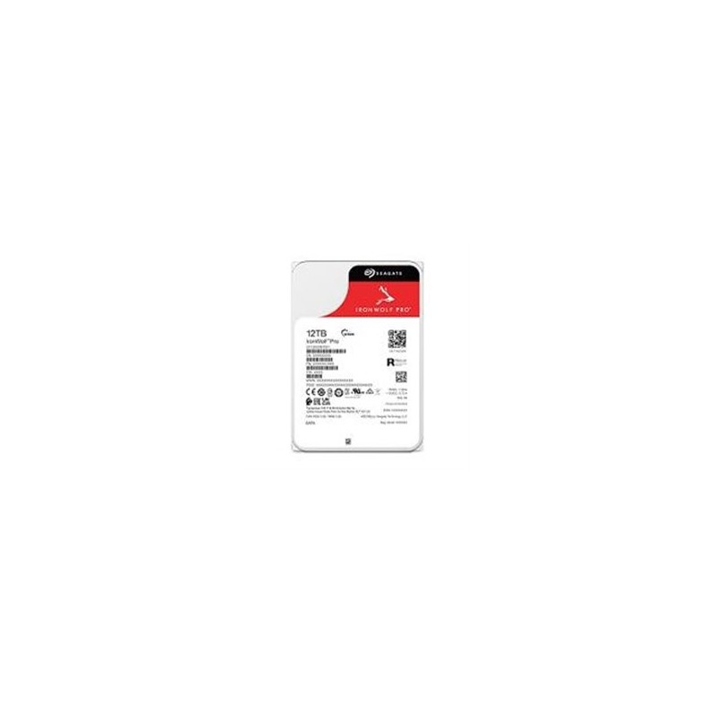 DISCO DURO INTERNO SEAGATE IRONWOLF PRO 12TB 3.5 ESCRITORIO SATA3 6GB/S 256MB 7200RPM 24X7 HOT-PLUG NAS SIN LIMITE DE BAHIAS