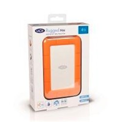 DD EXTERNO LACIE RUGGED MINI 4TB 2.5 USB 3.0 CONTRAGOLPES, AGUA Y POLVO IP67 NARANJA/BLANCO WINDOWS/MAC