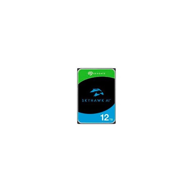 DD INTERNO SEAGATE SKYHAWK VIDEO VIGILANCIA AI 3.5 12TB SATA3 6GB/S 7200RPM 256MB 24X7 PARA NVR 16 BAHIAS/1-64 CAM