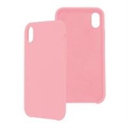 FUNDA GHIA DE SILICON COLOR ROSA CON MICA PARA IPHONE XR