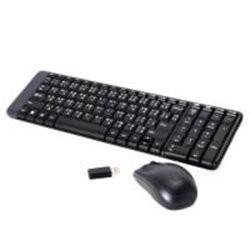 TECLADO/MOUSE LOGITECH MK220 NEGRO INALAMBRICOS COMPACTO USB ALCANCE HASTA 10 MTS