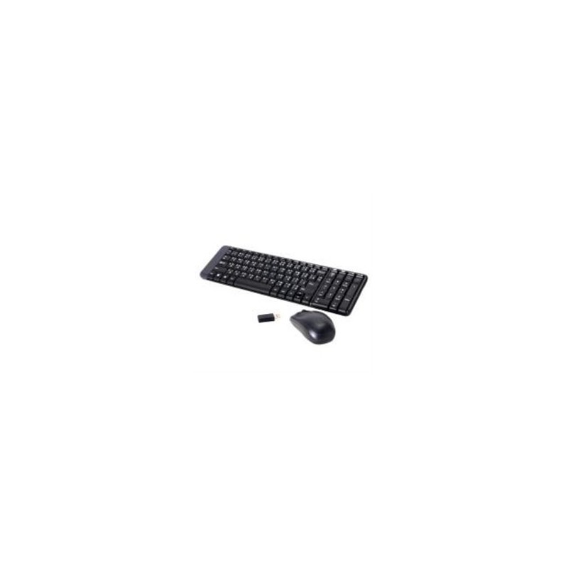 TECLADO/MOUSE LOGITECH MK220 NEGRO INALAMBRICOS COMPACTO USB ALCANCE HASTA 10 MTS