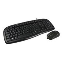 TECLADO Y MOUSE ALAMBRICO BALANCE EASY LINE BY PERFECT CHOICE NEGRO/USB- MOUSE IDEAL PARA USUARIOS DIESTROS Y ZURDOS