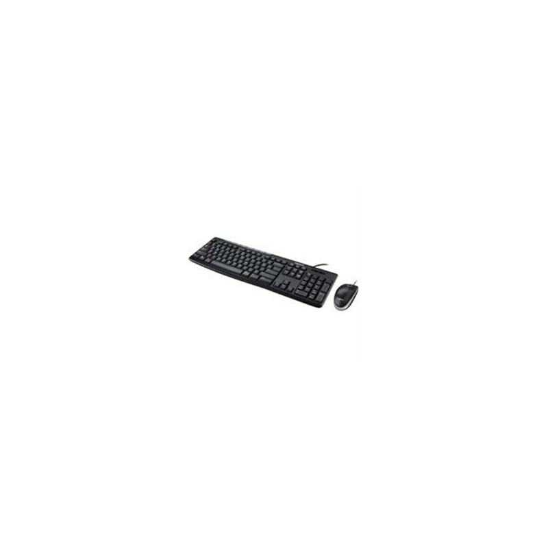 TECLADO/MOUSE LOGITECH MK200 NEGRO ALAMBRICOS MULTIMEDIA/OPTICO USB PC