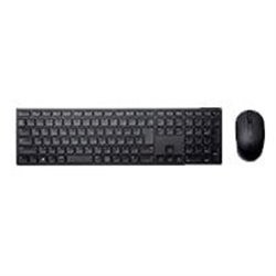 KIT TECLADO Y MOUSE KM5221W INALAMBRICO DELL DE 105 TECLAS EN ESPAÑOL MODELO COLOR NEGRO