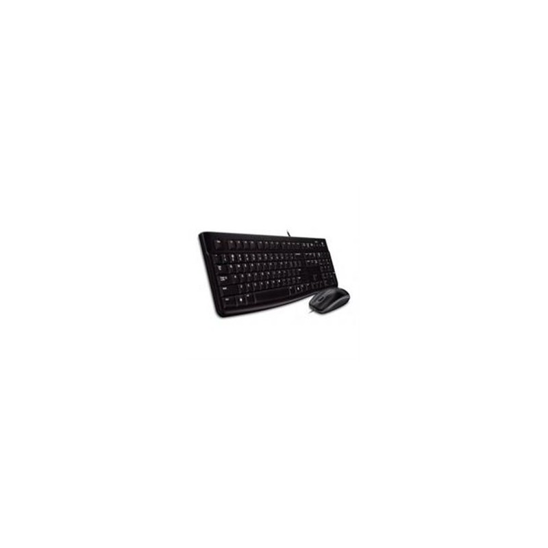 TECLADO/MOUSE LOGITECH MK120 NEGRO ALAMBRICOS USB PC / WINDOWS
