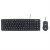 TECLADO CON CABLE Y RATóN óPTICO CON CABLE MANHATTAN, NEGRO