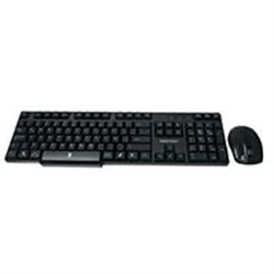 TECLADO ANTIDERRAMES / MOUSE OPTICO INALAMBRICO USB PERFECT CHOICE NEGRO