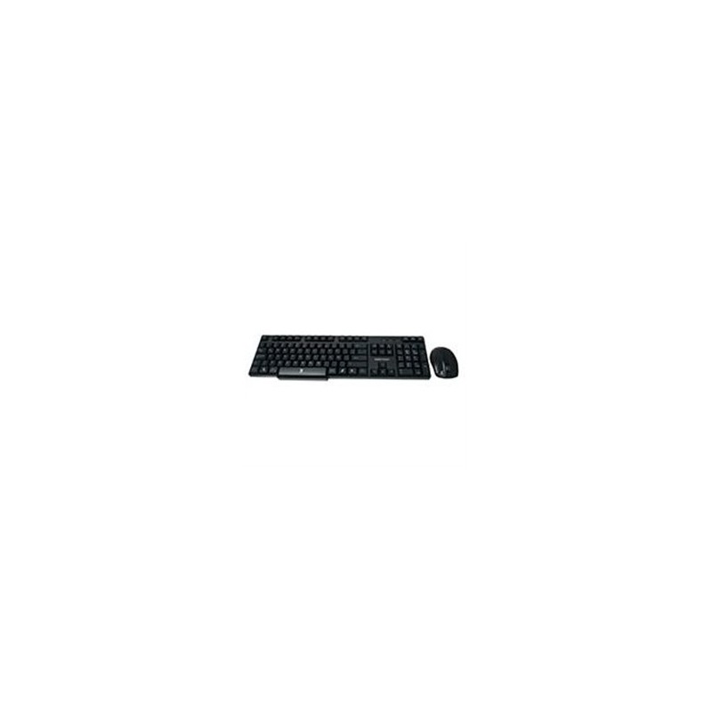 TECLADO ANTIDERRAMES / MOUSE OPTICO INALAMBRICO USB PERFECT CHOICE NEGRO