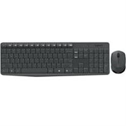 TECLADO / MOUSE LOGITECH MK235 GRIS INALAMBIRCOS USB PARA PC ALCANCE HASTA 10 MTS