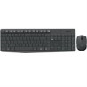 TECLADO / MOUSE LOGITECH MK235 GRIS INALAMBIRCOS USB PARA PC ALCANCE HASTA 10 MTS