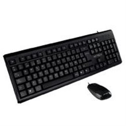 KIT DE TECLADO Y MOUSE ALAMBRICO ACTECK CREATOR MK215/USB/105 TECLAS/WINDOWS XP Y POSTERIORES/800 DPI/COLOR NEGRO/AC-928991