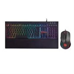 KIT TECLADO Y MOUSE THERMALTAKE CHALLENGER ELITE RGB/NEGRO/MEMBRANA/3200 DPI/USB