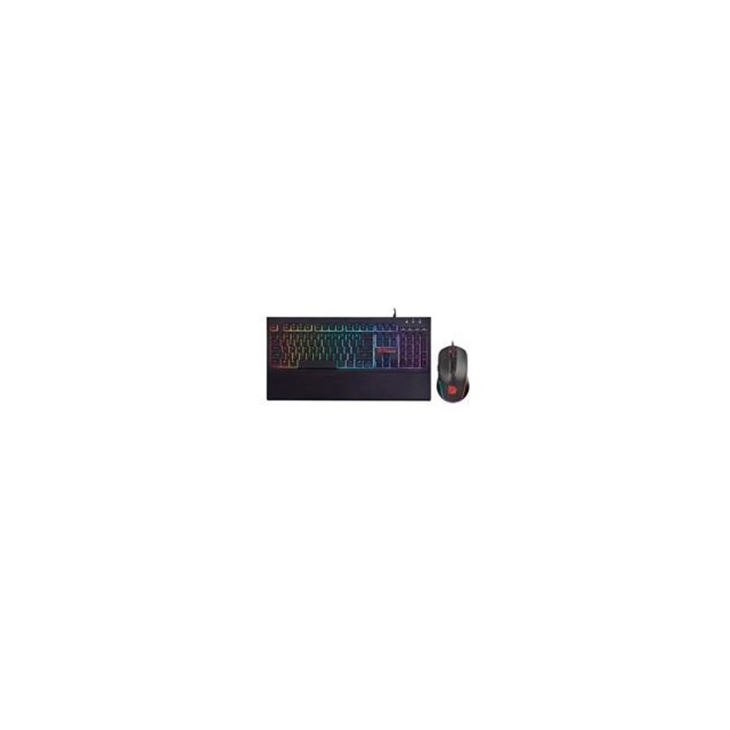 KIT TECLADO Y MOUSE THERMALTAKE CHALLENGER ELITE RGB/NEGRO/MEMBRANA/3200 DPI/USB