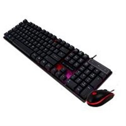 KIT TECLADO Y MOUSE ALAMBRICO BALAMRUSH/ACTECK/ILUMINACION LED 6 MODOS/VORTEX/COLOR NEGRO/BR-931380