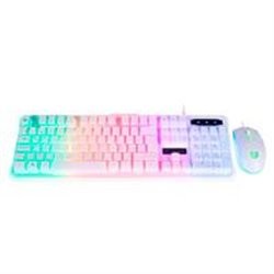 KIT DE TECLADO Y MOUSE ALAMBRICO BALAM RUSH/ ILIMINACION LED/ TECLAS ANTI-GHOSTING / COLOR BLANCO/ BR-932752