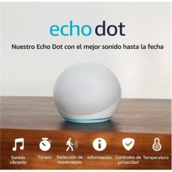 ASISTENTE AMAZON ALEXA ECHO DOT 5TA GEN GLACIAR BLANCO