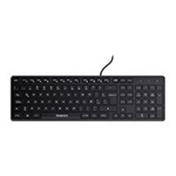 TECLADO ALAMBRICO QUARONI USB 104 TECLAS COLOR NEGRO